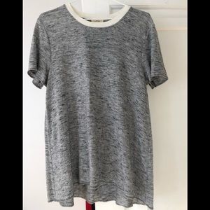 Aritzia (Wilfred) Grey & White Top - Size M